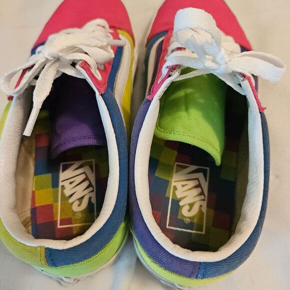 VANS Color Block Old Skool Sidestripe Low Top Casual Sneakers - Size 7.5 - Picture 7 of 8